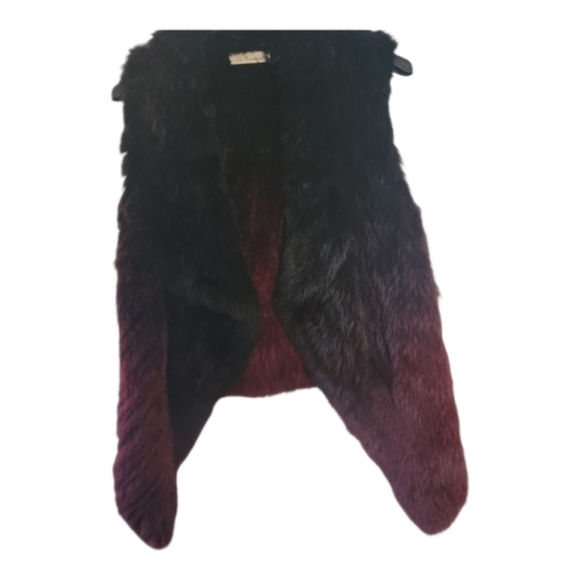 La Fiorentina Jackets & Blazers - La Fiorentina Black and Burgundy Teddy Jacket
